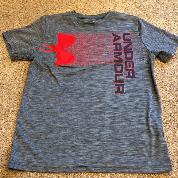 3 Under Armour T-Shirt Youth XL Grey, Red - Picture 6 of 9